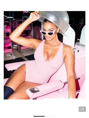 TA3 Plungey Swimsuit Light Pink Regular/Long Bathing Suit 1pc size 2X NWT